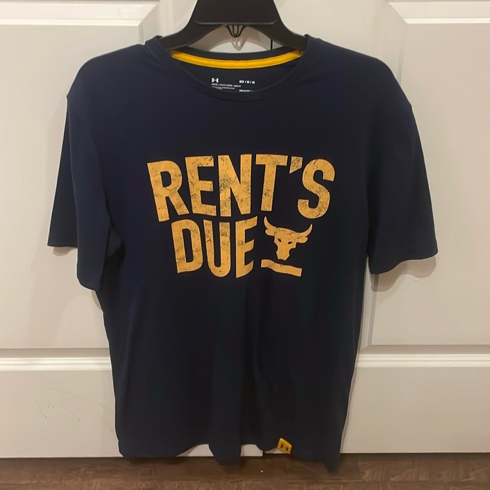 Under Armour The Rock Rents Due Heat Gear Performance Tee